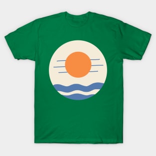 Sunset on beach T-Shirt